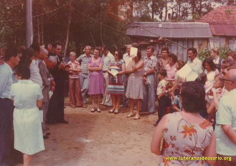 Inauguração do templo em 1976